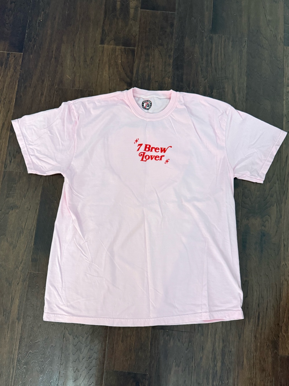 NEW 7 Brew Lover Pink T-Shirt size XL